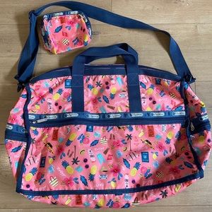 LeSportSac x Rifle Paper Co duffel bag